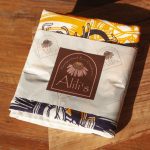 Passionflower Tea Towel Off-white -wrapped
